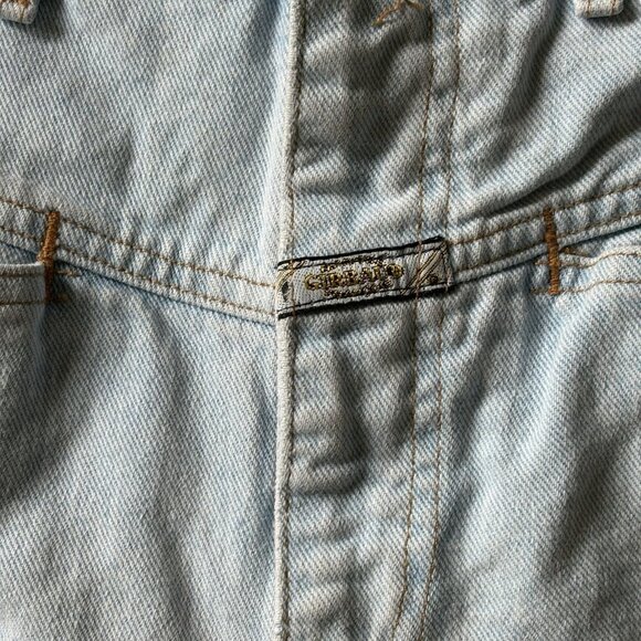 Marithe Francois Girbaud Vintage 90s Jean Stonewashed Shorts Womens Size 11/12 - Picture 2 of 5